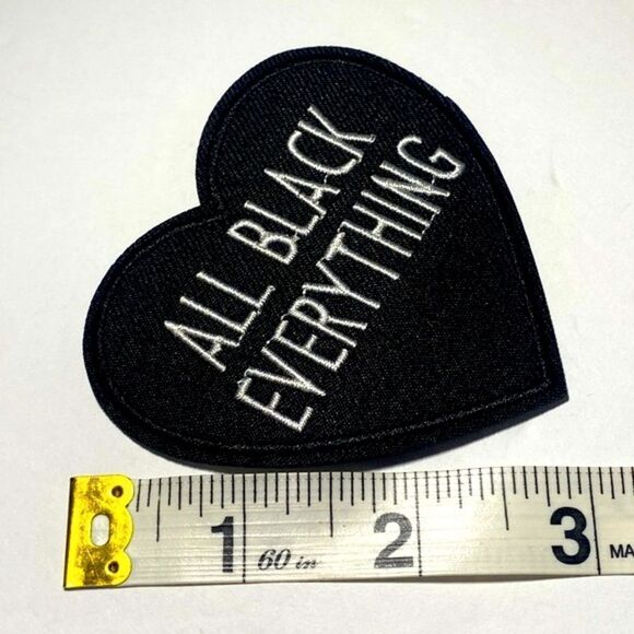 “All Black Everything”, Iron-On Patch, Unisex - Picture 5 of 7